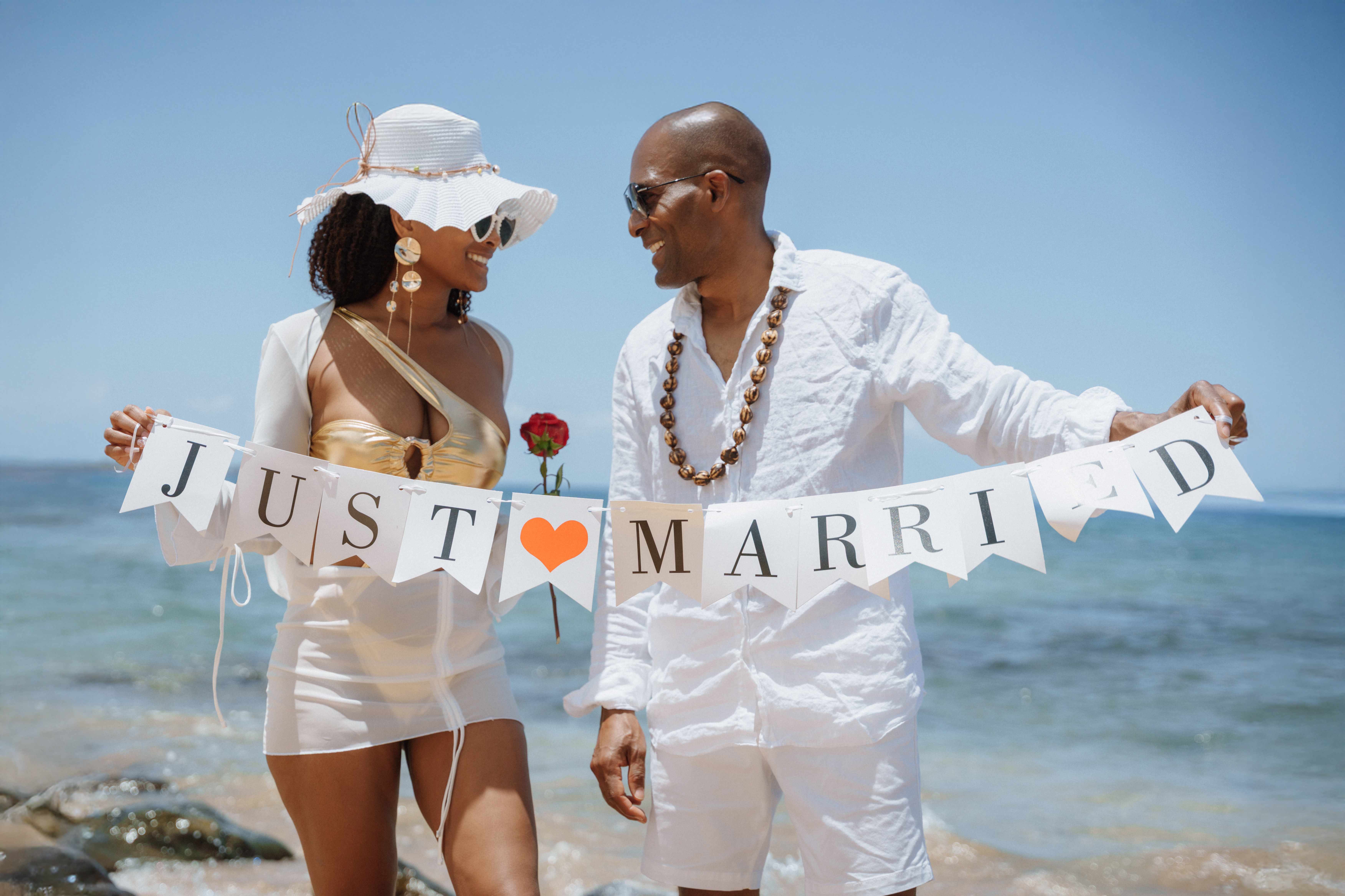 Just married celebration